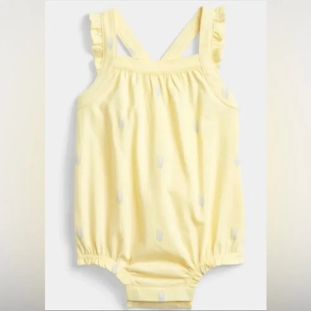 Baby Gap Girls Flutter Sleeve Ice Cream Popsicle Sleeveless Onesie. 6-12 Months.